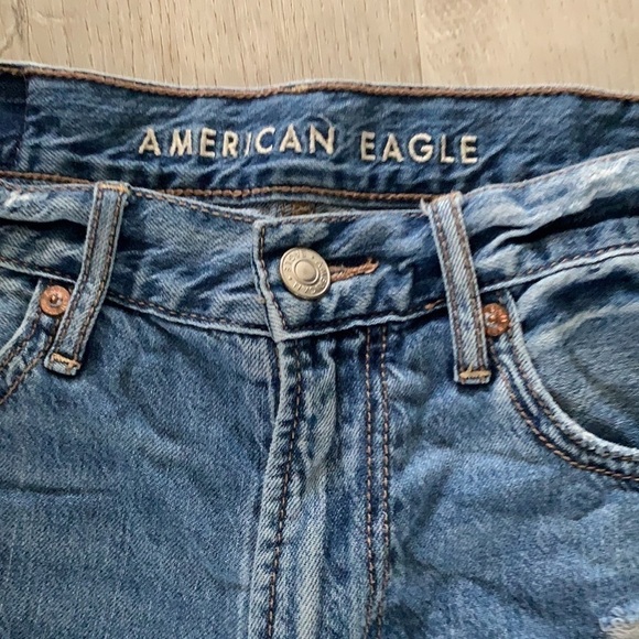 American Eagle 90’s Boyfriend Jean Size 00 Distressed boho festive summer beach - Picture 6 of 13